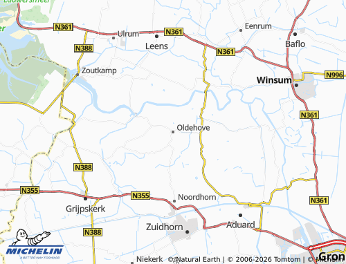 Carte MICHELIN Oldehove - ViaMichelin