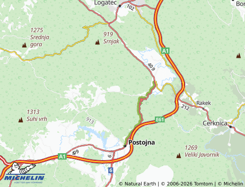 MICHELIN-Landkarte Lohača - ViaMichelin