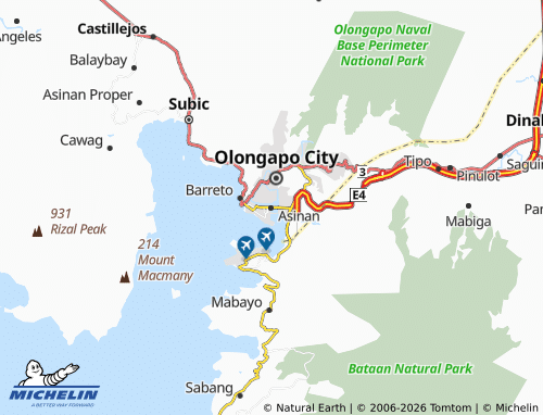 MICHELIN Asinan map - ViaMichelin
