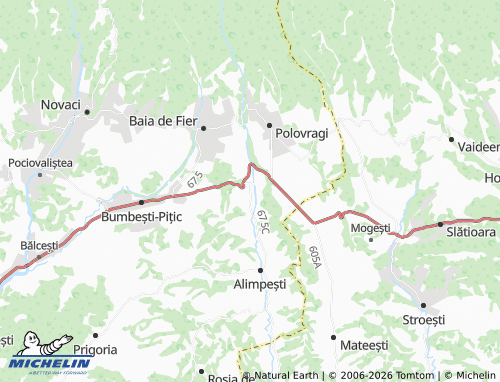 Mapa MICHELIN Ciupercenii De Olteț - ViaMichelin
