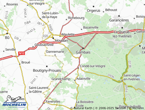 MICHELIN-Landkarte Recoin - ViaMichelin