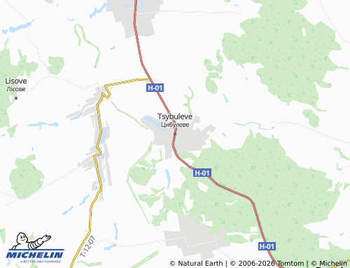 MICHELIN-Landkarte Tsybuleve - ViaMichelin