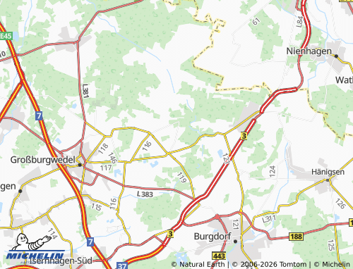 MICHELIN Lahberg map - ViaMichelin