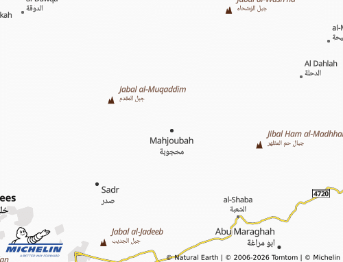 Carte MICHELIN Mahjoubah - ViaMichelin