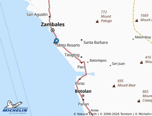 MICHELIN Danacbunga map - ViaMichelin