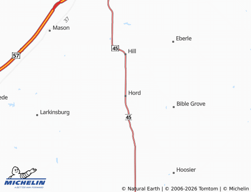 Mapa MICHELIN Hord - ViaMichelin