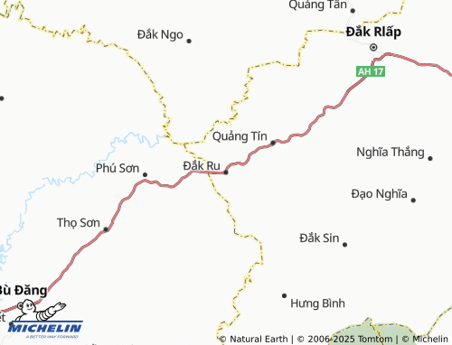 MICHELIN Đắk Ru map - ViaMichelin