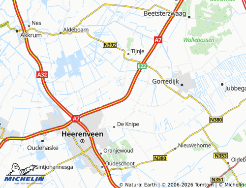 MICHELIN Luxwoude map - ViaMichelin
