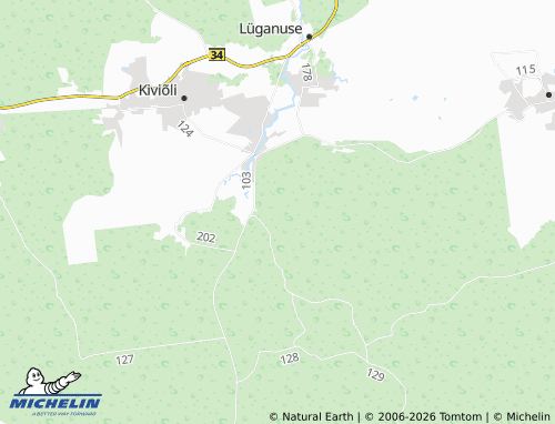 Carte MICHELIN Aidu-Sooküla - ViaMichelin
