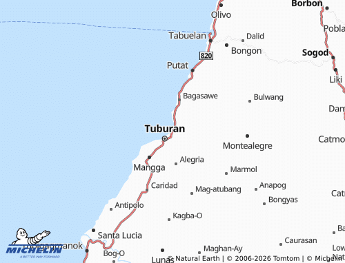 MICHELIN Daan Lungsod map - ViaMichelin