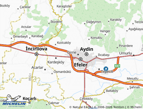 MICHELIN Mimarsinan map - ViaMichelin