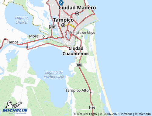 Mapa MICHELIN Ciudad Cuauhtémoc - ViaMichelin