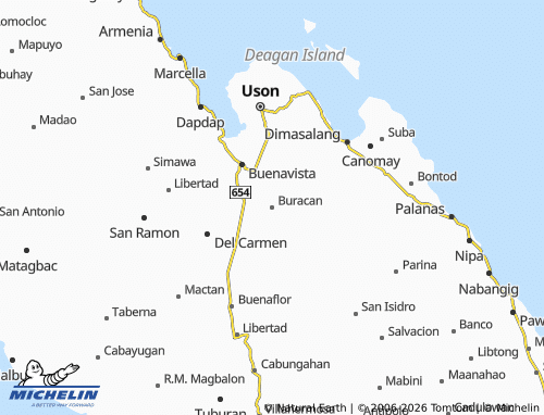 MICHELIN Buracan map - ViaMichelin