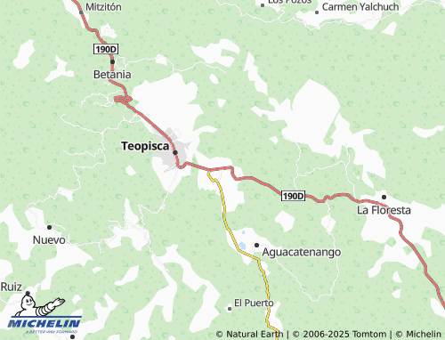 MICHELIN Amatenango del Valle map - ViaMichelin