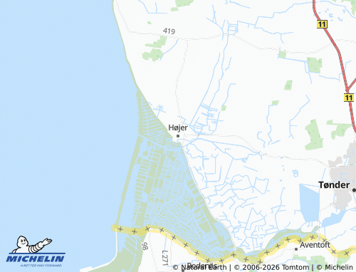 Mappa MICHELIN Højer - ViaMichelin