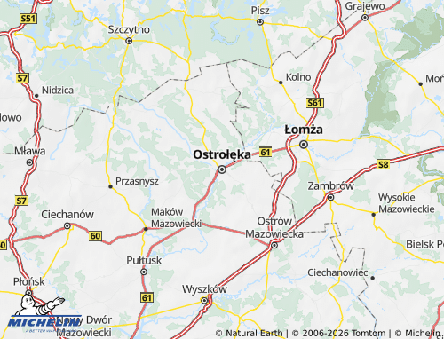 MICHELIN-Landkarte Ostrolecki - ViaMichelin