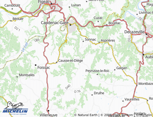 Mappa MICHELIN Naussac - ViaMichelin