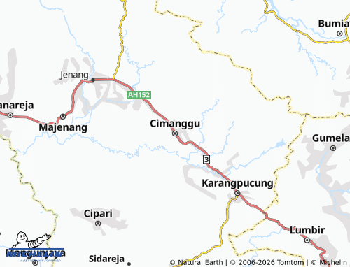 MICHELIN-Landkarte Cimanggu - ViaMichelin