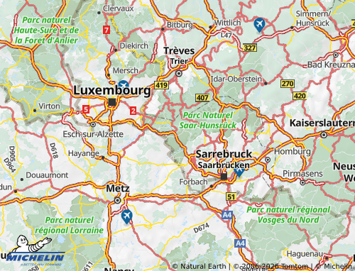 MICHELIN Merzig-Wadern map - ViaMichelin