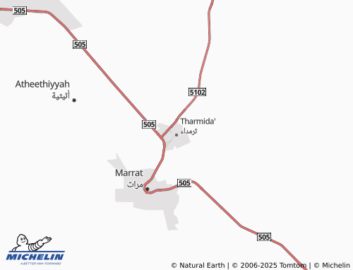 MICHELIN Tharmada map - ViaMichelin