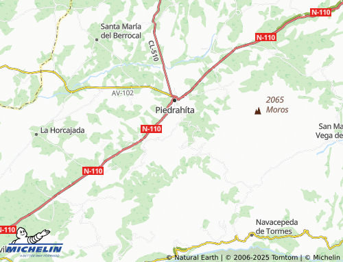 Mappa MICHELIN Casas de Navancuerda - ViaMichelin