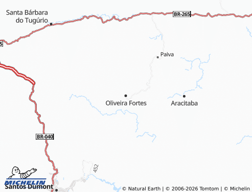 Mapa MICHELIN Oliveira Fortes - ViaMichelin