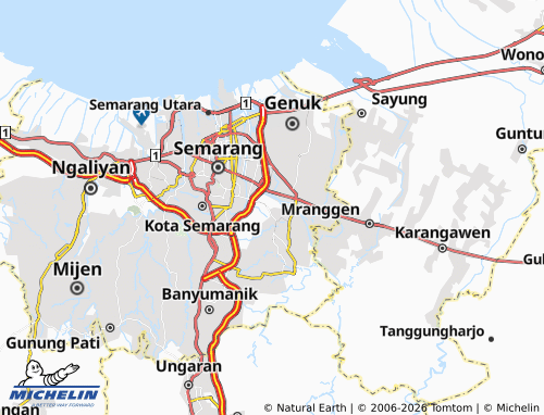 MICHELIN-Landkarte Sendangguwo - ViaMichelin