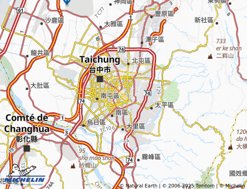 MICHELIN Central District map - ViaMichelin