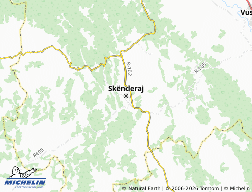 Carte MICHELIN Skënderaj - ViaMichelin