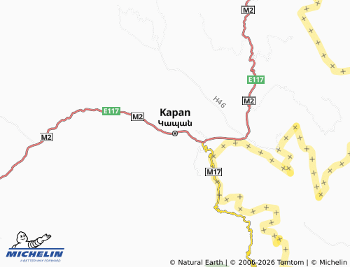 MICHELIN Kapan map - ViaMichelin