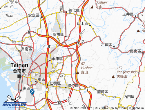 MICHELIN Xinhua District map - ViaMichelin