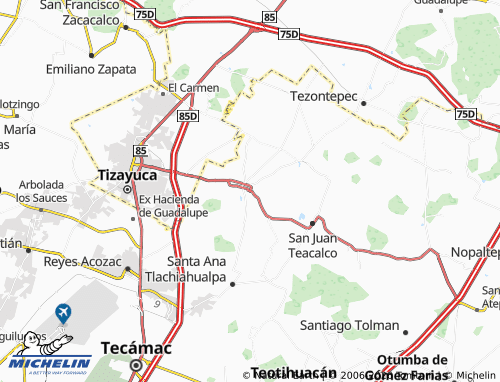 Kaart MICHELIN Temascalapa - ViaMichelin