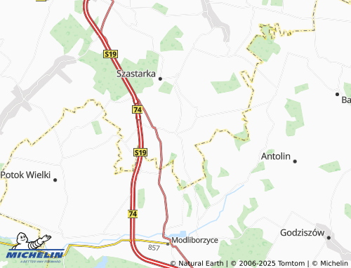 MICHELIN Polichna map - ViaMichelin