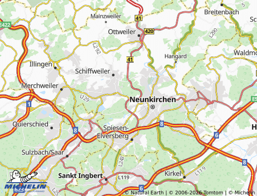 MICHELIN Sinnerthal map - ViaMichelin