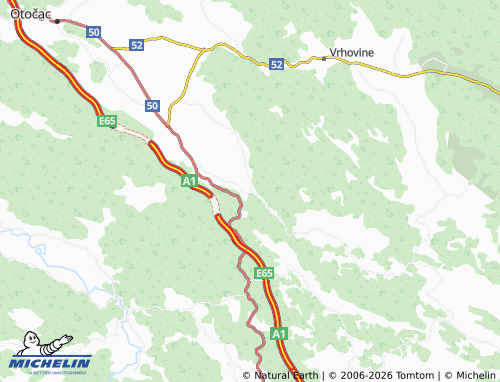 Mapa MICHELIN Klanac - ViaMichelin