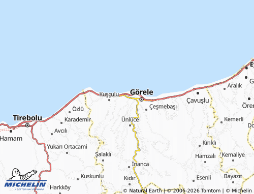 MICHELIN Bozcaali map - ViaMichelin