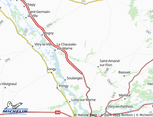 Mapa MICHELIN Aulnay-l'Aître - ViaMichelin