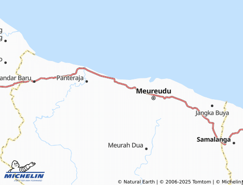 MICHELIN Dayah Ujong Baroh map - ViaMichelin