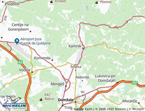 Carte MICHELIN Podgorje - ViaMichelin
