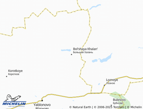 MICHELIN Bol'shaya Khalan' map - ViaMichelin