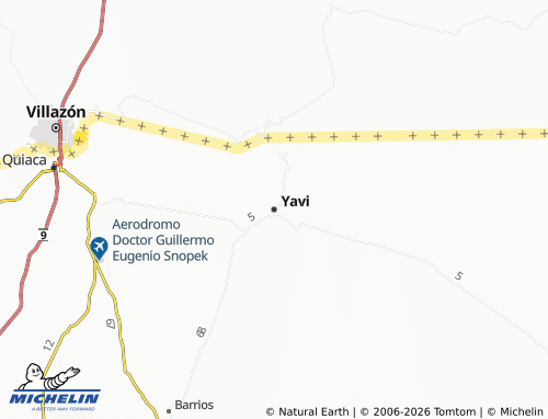 Carte MICHELIN Yavi - ViaMichelin