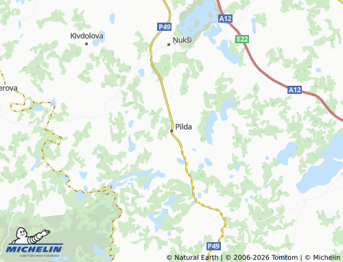 Mapa MICHELIN Pildas pagasts - ViaMichelin