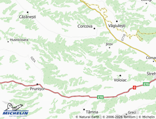 MICHELIN Sperlești map - ViaMichelin
