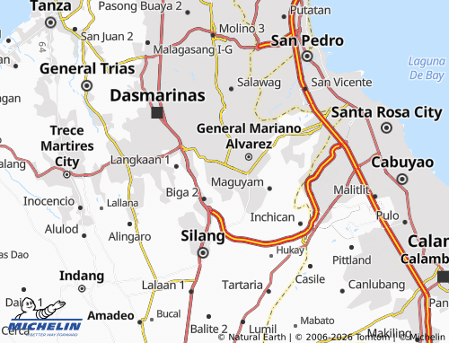 MICHELIN Paliparan 1 map - ViaMichelin