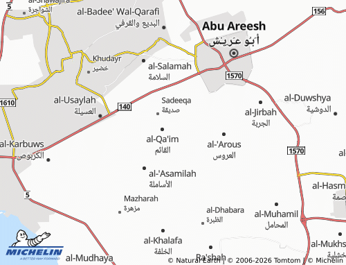 MICHELIN-Landkarte al-Mashayikh - ViaMichelin