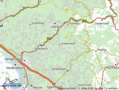 Mappa MICHELIN Grattersdorf - ViaMichelin