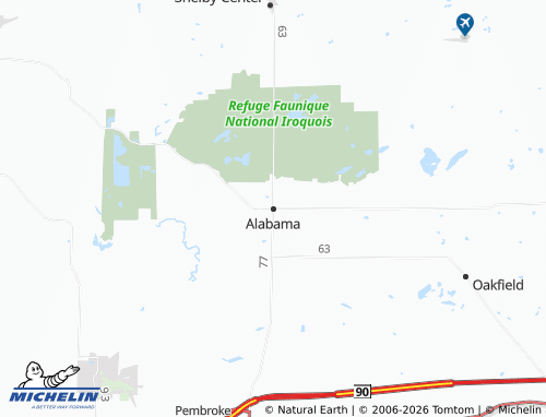 Mapa MICHELIN Alabama - ViaMichelin