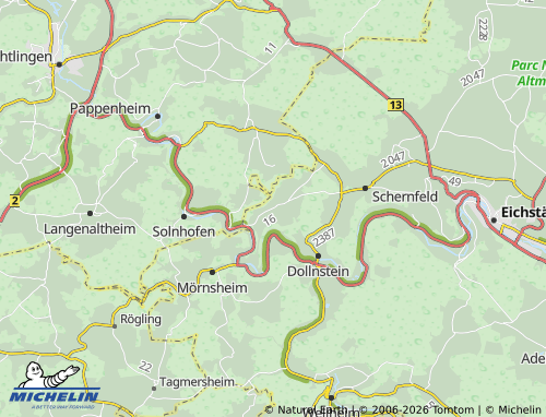 MICHELIN Schönfeld map - ViaMichelin