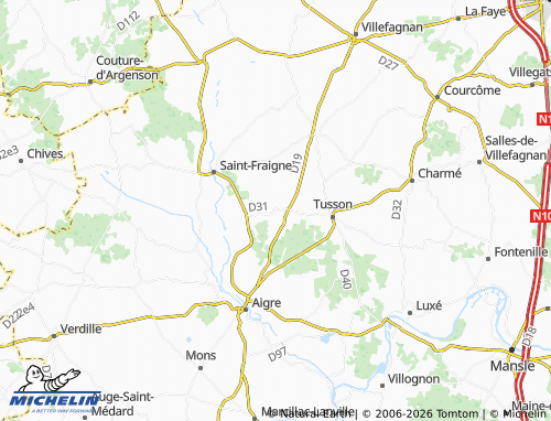 MICHELIN Ébréon map - ViaMichelin