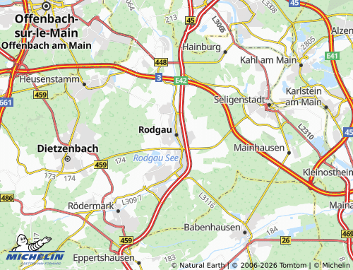 Mappa MICHELIN Rodgau - ViaMichelin